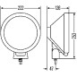 Driving light - Hella - Rallye 3000 - 8.7" - 22.2cm - Position light - Driving