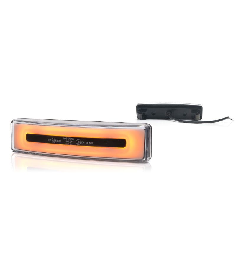 WAS W190N Scania toplight sunvisor Amber neon - 1423 - Lights and Styling