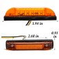 Markeringslicht - L&S - 3.9" - 10cm - Amber - 12V-24V Markeringslicht - L&S - 3.9" - 10cm - Amber - 12V-24V
