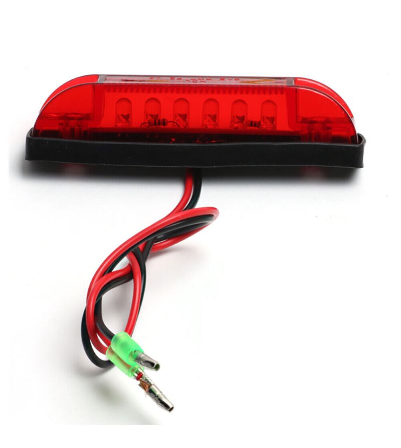 Red Fender Flare Side Marker Light Lamps for Jeep Wrangler TJ JK - 100200