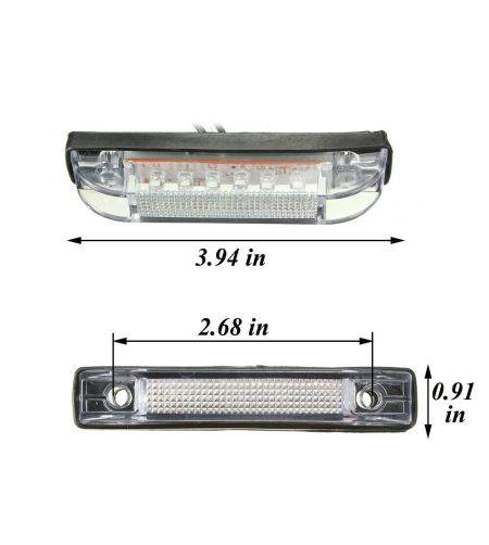 Markeringslicht - L&S - 3.9" - 10cm - Helder - Wit - 12V-24V