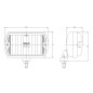 Verstraler - SIM - 3211 - 6.1" - 15.6cm - RVS/Chrome - Driving