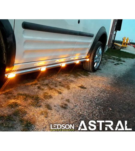 Marker Light - Ledson - Astral - 3.1" - 7.9cm - Smoke - Amber - 12V-24V