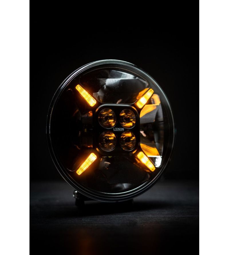 Verstraler - Ledson - Sarox 9+ - 8.6" - 21.8cm - Positielicht Wit/Amber - Driving Verstraler - Ledson - Sarox 9+ - 8.6" - 21.8cm - Positielicht Wit/Amber - Driving