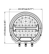 Boreman Boreman 9 "ACCELERATOR – 4 X FUNCTION FULL LED LAMP - 1001-2040 - Lights and Styling