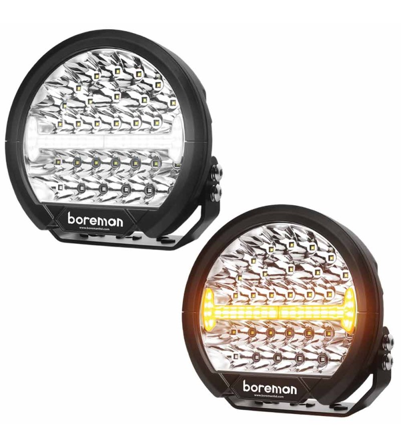 Verstraler - Boreman - Accelerator - 8.8" - 22.3cm - Positielicht Wit/Amber - 1 flitspatroon - Driving