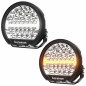 Driving light - Boreman - Accelerator - 8.8" - 22.3cm - Position light White/Amber - 1 flash pattern - Driving