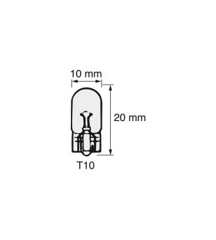 T10/W5W halogeen lamp 12V/5W