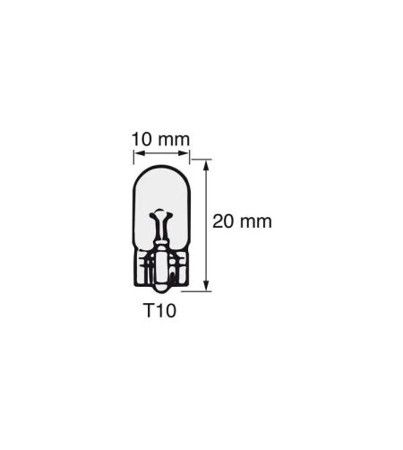 Halogeenlamp - L&S - T10 / W5W - Wit - 24V - 5W