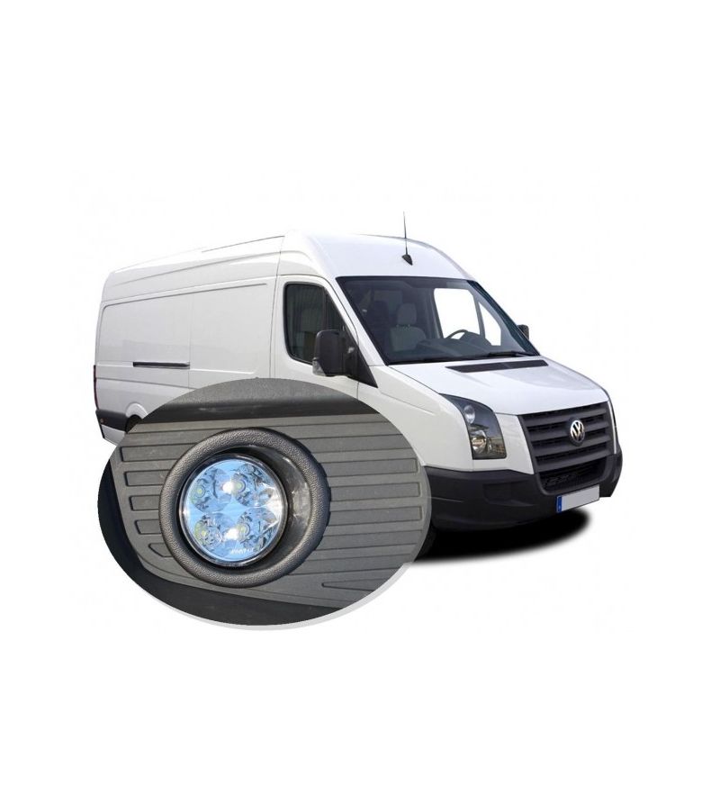 VW Crafter 2007-2016 Day Time Running Light Kit Black - LV015