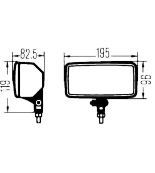 Hella Comet 450 (set including wiring harnass and relay) (1FD 005 700-651) - 005700691 - Lights and Styling