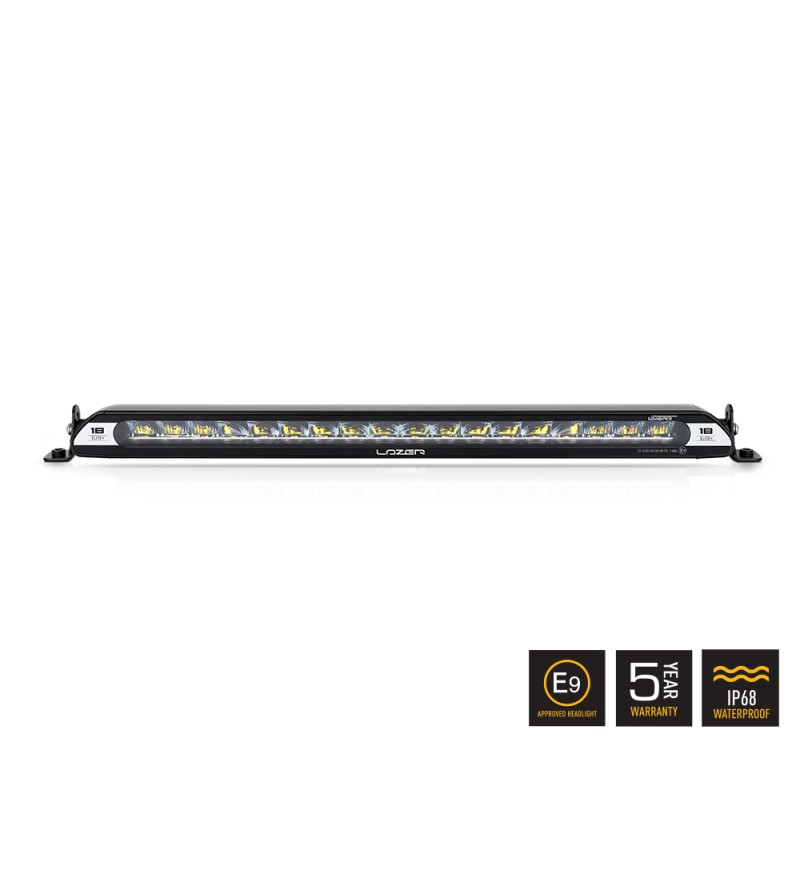LED-ramp - Lazer - Linear 18 - Elite+ - 20.5" - 52cm - inkl. kabelsats - Vit/Gul - Driving Dimma Combo LED-ramp - Lazer - Linear 18 - Elite+ - 20.5" - 52cm - inkl. kabelsats - Vit/Gul - Driving Dimma Combo
