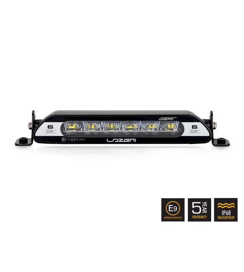 LED-ramp - Lazer - Linear 6 - Elite+ - 8.7" - 22cm - Vit/Gul - Driving Dimma Combo LED-ramp - Lazer - Linear 6 - Elite+ - 8.7" - 22cm - Vit/Gul - Driving Dimma Combo