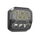 Arbetsbelysning - 911 Signal - Polaris - 1.8" - 4.5cm - Bärnsten - 9 blixtmönster - Work / Scene -