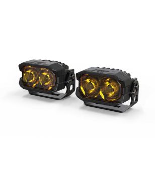 Morimoto 2Banger LED Pods: HXB Spot Amber - BAF113 - Lights and Styling