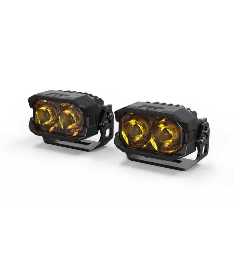 Morimoto 2Banger LED Pods: HXB Spot Amber - BAF113 - Lights and Styling