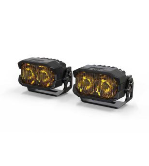 Morimoto 2Banger LED Pods: HXB Combo Amber - BAF115 - Lights and Styling