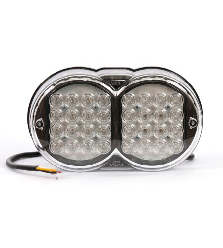 Bakljus - WAS - W41 - 8.2" - 20.8cm - Klar - Bak - Broms - Blink - 12V-24V