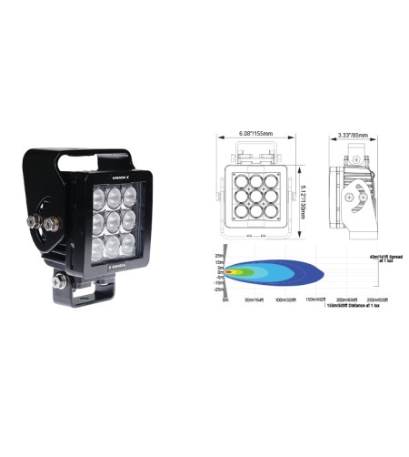 Arbeitsbeleuchtung - VisionX - Blb Light Duty - 5.7" - 14.5cm - Wide