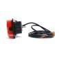 Bakljus - WAS - W187 DD - 7.9" - 20cm - Klar - LED - Dynamiskt blinkljus - Bak - Broms - Blink - Back - Dim - Reflektor - 12V-24V