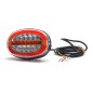 Rückleuchte - WAS - W205 DD - 5.4" - 13.6cm - Klar - LED - Dynamisches Blinklicht - Rück - Brems - Blink - 12V-24V - Rückleuchte - WAS - W205 DD - 5.4" - 13.6cm - Klar - LED - Dynamisches Blinklicht - Rück - Brems - Blink - 12V-24V -
