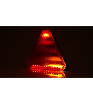 Bakljus - WAS - W245 DD - Vänster - 16cm - LED - Dynamiskt blinkljus - Multifunction - 12V-24V 