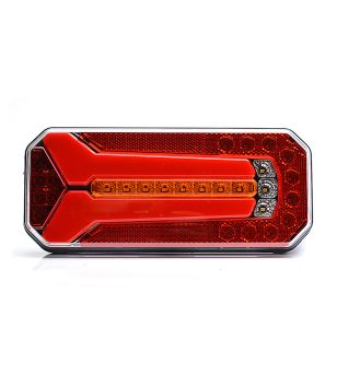 Bakljus - WAS - W150 DD - 24cm - LED - Dynamiskt blinkljus - Multifunction - 12V-24V