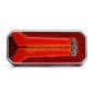Tail light - WAS - W150 DD - 9.3" - 23.6cm - Clear - LED - Dynamic indicator - Tail - Brake - Ind - Rev - Fog - Plate - 12V-24V Tail light - WAS - W150 DD - 9.3" - 23.6cm - Clear - LED - Dynamic indicator - Tail - Brake - Ind - Rev - Fog - Plate - 12V-24V