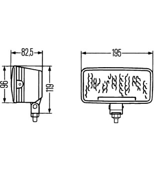 Hella Comet 550 gul - 1FD 005 700-471 - Lights and Styling