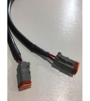 Kabelsatz - Angry Moose - Y-Splitter - Einzellampe auf zwei Lampen - 2 Pins - Deutsch DT - 12V-30V