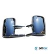 Mercedes Sprinter 1998-2006 MIRROR COVER - ABS CHROME (set) - 2102060025 - RVS / Chrome accessoires - Verstralershop