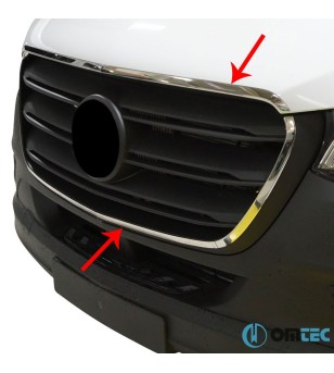 Mercedes Sprinter 2013-2018 FRONT GRILL - STEEL  - RVS / Chrome accessoires - Verstralershop