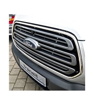 FORD TRANSIT 2007+ Front Grill 2 pcs. S.Steel - 1212400007 - Stainless / Chrome accessories - Verstralershop