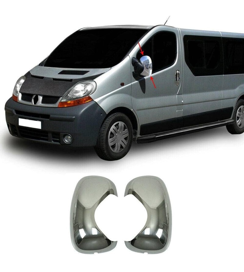 For Renault Trafic VAN 2014-2023 ABS Chrome Side Mirror Cover Cap