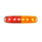 Tail light - Ledson - 5.2" - 13.1cm - Clear - Tail - Brake - Ind - 12V-24V