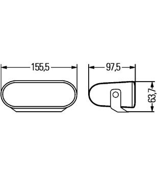 Hella FF75 Fog light (set including wiring harnass and relay)