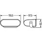 Fog Light - Hella - FF 75 - 6.1" - 15.5cm - Fog - Set