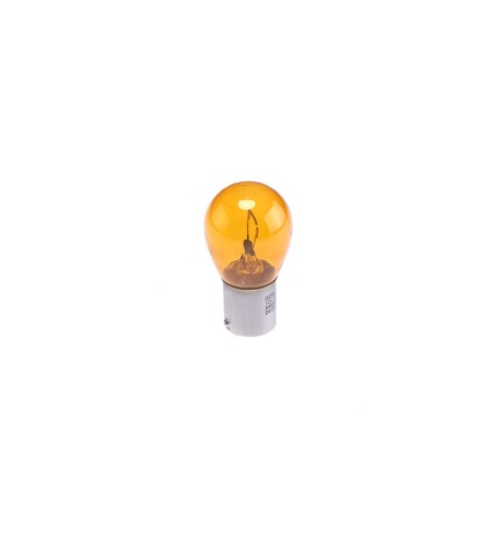 Halogenlampa - L&S - BA15S / R5W - Bärnsten - 24V 