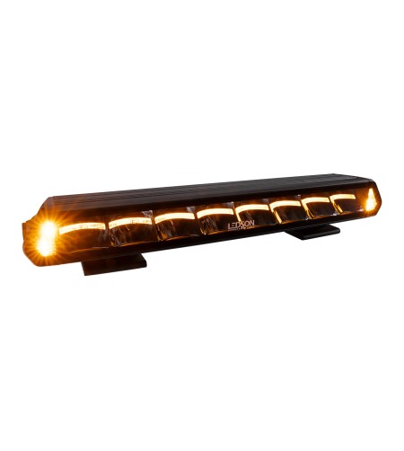 LED-ramp - Ledson - Epix 14+ - Strobe - 14.1" - 35.7cm - Positionsljus Vit/Bärnsten - 10 blixtmönster - Driving -