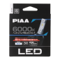 LED-lampa - PIAA - Led-strålkastarlampor - HB3 HB4 HIR1 HIR2 - Integrerad styrenhet - Vit - 6000K - 12V - Set