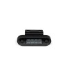 WELU rvs grille montagesteun haaks zwart - LHHZ-ML-FBM
