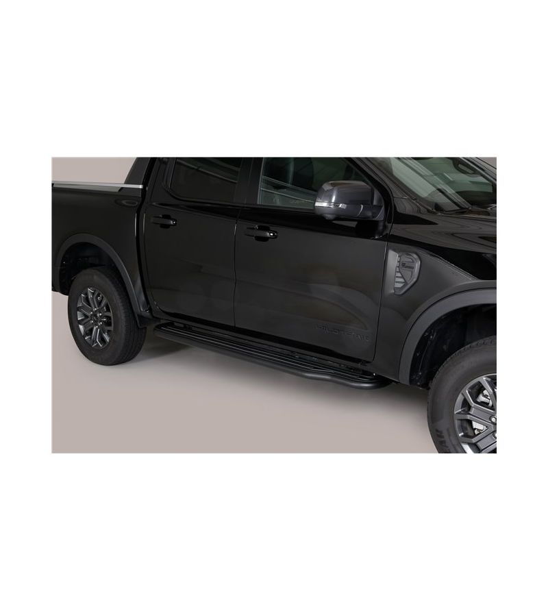 Ford Ranger 2023+ Double Cab Sidesteps Black - P/295/PL