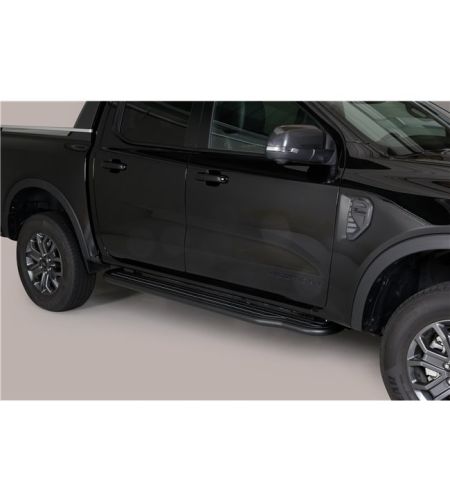Ford Ranger 2023+ Double Cab Sidesteps Black - P/295/PL