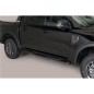 Sidebars - Misutonida - Grand Pedana - Oval - Zwart mat - Set - Ford - Ranger - Double Cab - 2023+ Sidebars - Misutonida - Grand Pedana - Oval - Zwart mat - Set - Ford - Ranger - Double Cab - 2023+
