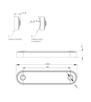 WELU Markierungslampen Rauch - WML-FCM-16/WML-FCM-16L