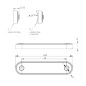 Markeringsljus - Welu - 4.7" - 12cm - Smoke - Vit Markeringsljus - Welu - 4.7" - 12cm - Smoke - Vit