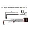 Lazer kabelset Utility - 2 lampor - med strömbrytare (12V)