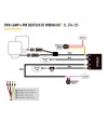 Lazer Hyperspot Wiring set - two lamp - with switch (12V) - 2L-DT4-235