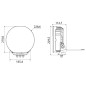 Extraljus - W-Light - Fury - 8.3" - 21cm - Positionsljus Vit/Bärnsten - 1 blixtmönster - Driving - Extraljus - W-Light - Fury - 8.3" - 21cm - Positionsljus Vit/Bärnsten - 1 blixtmönster - Driving -