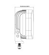 Boreman LED Körlampa med ljusskena - Smoked Krom - 1001-1630